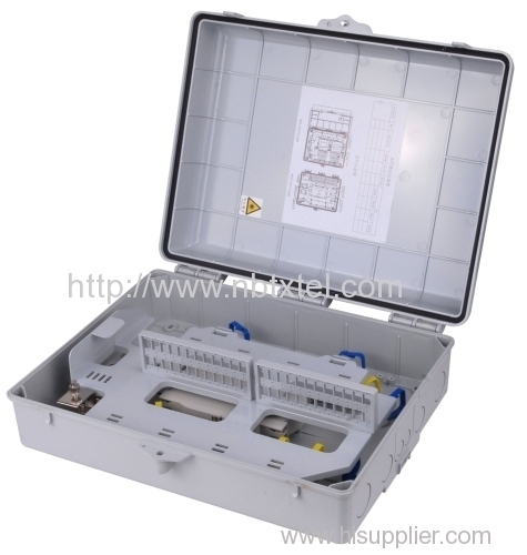 outdoor/indoor FTTH Fiber optic plastic Distribution box 8core waterproof IP55 PC/ABS