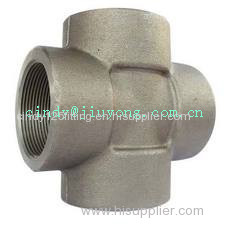Forged Cross Fitting Hydraulic Adapter for High Pressure