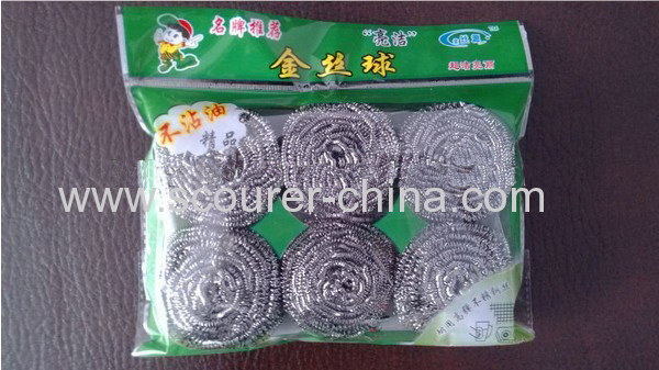 Anti-mildew and anti-bacterial Dry quickly and lasting New Stainless Steel Spiral Scourer