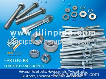 Bolts and nuts threaded rods for ductile iron pipe fittings and joints