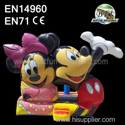 Inflatable Mickey Mouse Bounce House for Kids