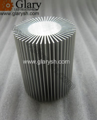 Heatsink LED Round 63x34mm, Aluminum Extruded Profile for LED PAR20 Lamp