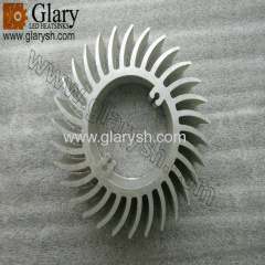 Heatsink LED Round 76x40mm, Aluminum Extruded Profile for LED Lamp