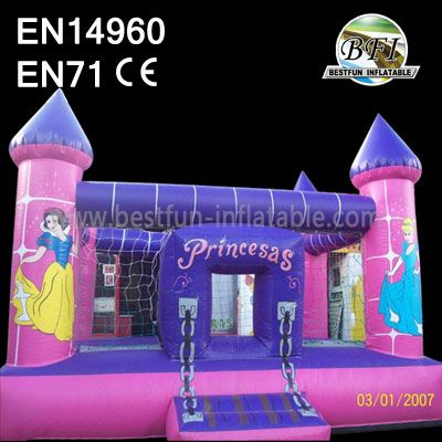 Inflatable Princess Castle and Bouncy Bed