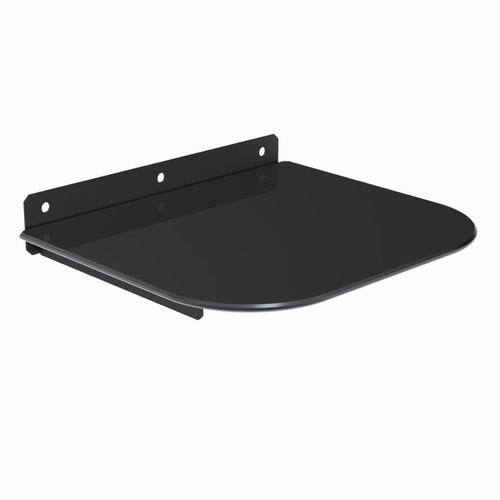 Glass and steel DVD wall mount bracket