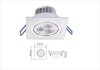 3w AL+LN 7Color LED Ceiling Lamp