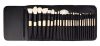 24pcs Professional Cosmetic Brushes Bamboo handle with Magnet pouch