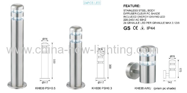 LED Outdoor Garden Lamp Double Layer 5mm