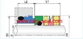 AES type W04 wave spring mechanical seals