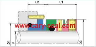 AES type W03 wave spring mechanical seals