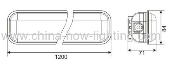 IP65 19W LED Tri-Proof Lamp with SMD3528