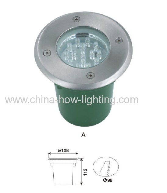 1.2W 15pcs LED In-ground light with IP67 5mm