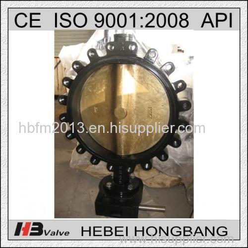 Aluminum Bronze disc Type LT Centre Line Lugged Butterfly Valve