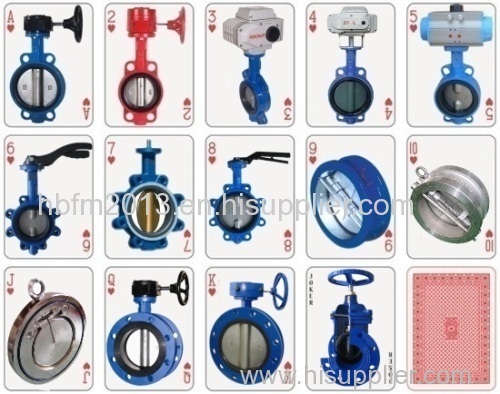 Soft-seal butterfly valve/wafer lug butterfly valve/ductile iron butterfly valve