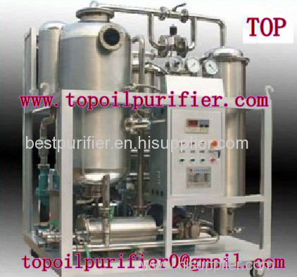 TOP vacuum vegetable oil purifier, stainless steel material, renew used oil to new, remove water, gas, particles