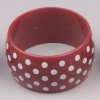 charming and fashion wide plastic bracelet