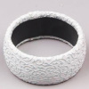 white wide Plastic Bangle