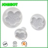 New arrival 3pcs/set sunflower design fondant cake plunger cutter mould