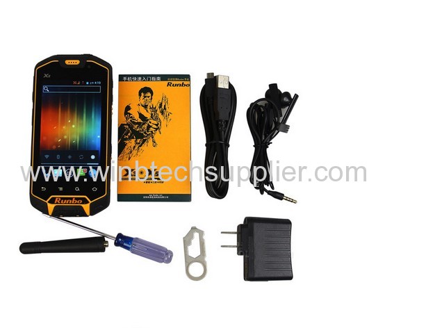 MTK6577 IP67 Waterproof Dustproof Shockproof IPS Gorilla glass Capacitive screen GPS rugged phone