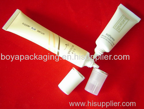 transparent color plastic tube for cosmetic with hot stamping