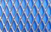 Galvanized expanded diamond mesh gives an economical choice