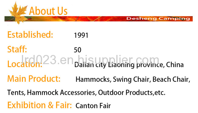 Wholesales Hammock/Swing Chair/Beach Chair/Outdoor Products