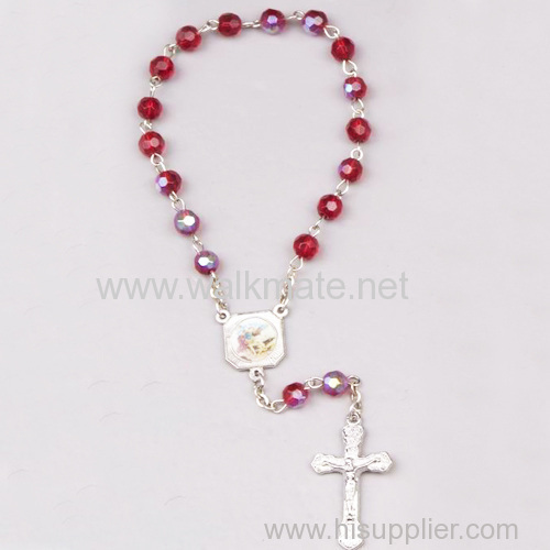 spiritual bead bracelet with cross jesus