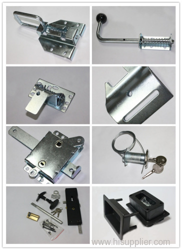 Garage door handles and locks