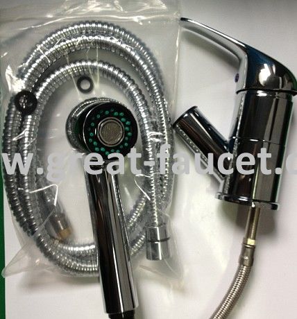 Pull Out Shower Head Kitchen Mixer With Good Chrome
