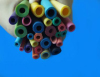 Good insulation oil-retardant and fire-retardant colored silicone tubings,multicoloured tubes