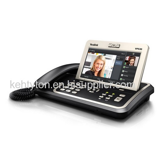 Yealink VP530 Business 7 inch 800x480 digital LCD HD Color Display Touch Screen IP Video Phone 4 VoIP accounts 