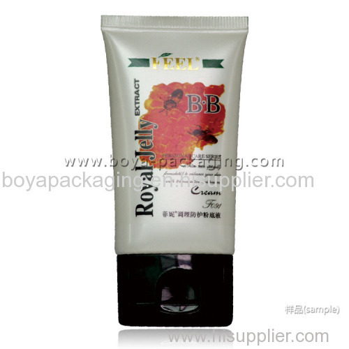 Clear cosmetic plastic tubes for BB cream