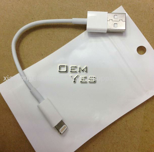 Short 8 Pin Usb Charger Cable For Iphone5/5S/5C