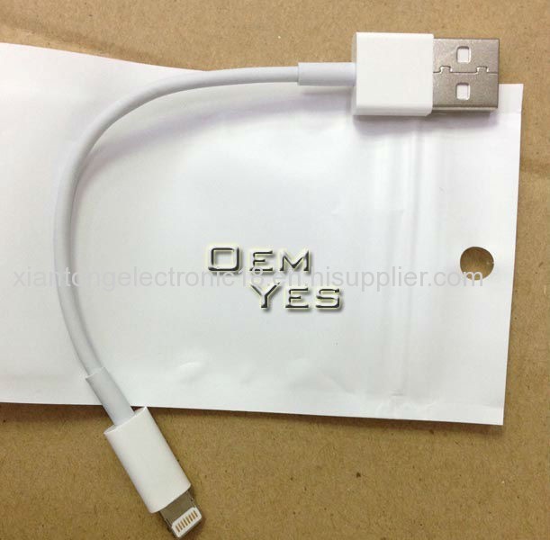 Short 8 Pin Usb Charger Cable For Iphone5/5S/5C