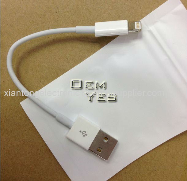 Short 8 Pin Usb Charger Cable For Iphone5/5S/5C