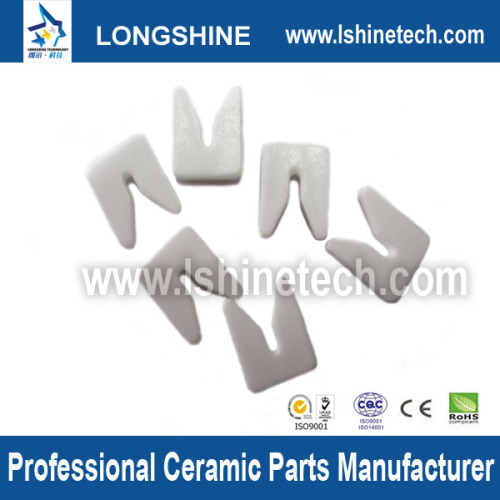 white textile ceramic slit