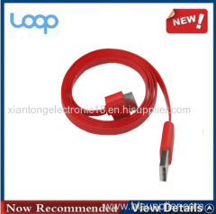 Factory Price Flat Usb Cable For Iphone4,Many Color Choose