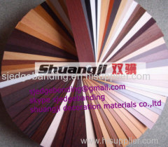 china 2013 hot selling high gloss and woodgrain pvc edge banding for middle east market