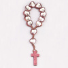 Red Color Cord Wooden Finger Rosary