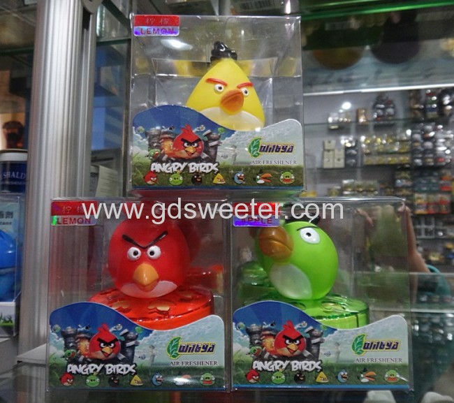 Angrybird gel car air freshener