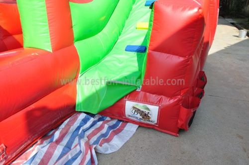 Red Inflatable Triple Lindy Water Slide