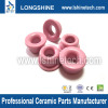 pink textile ceramic eyelet with groove