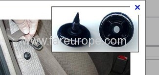 Safety belts webbing buttons