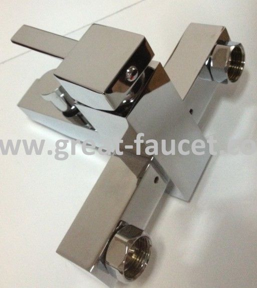 Square Bath Mixer With H58 Brass Material