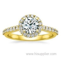 18K Yellow Gold Diamond Ring