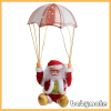 on show time of parachuting Santa Claus