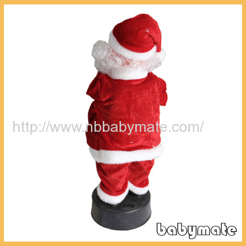 playing saxophone Santa Claus 