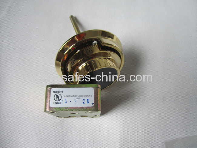 Mechanical combination lock with golden color