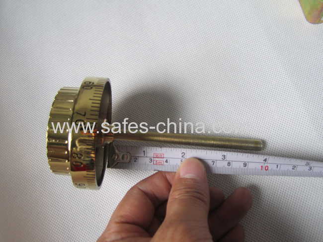 Mechanical combination lock with golden color