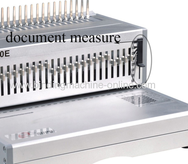 Heavy duty comb binding machine